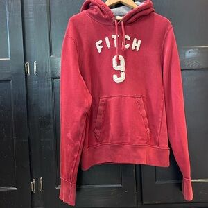 Abercrombie & Fitch Red Sweater, Hoodie, Size Large, Used.